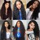 BWDCQMX Lace Front Wigs Long Black Wavy Wig Human Hair for Women 28" Deep Wave Wig with 4" Simulated Scalp for Black Women Human Hair Replacement Wigs for Daily Party Use