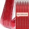 Hair Tinsel Kit With Tools 8pcs 1600 Strands Glitter Tinsel Hair Extensions Heat Resistant Highlights Sparkling Fairy Hair for Women Girls (Red)