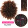 Cinhoo Wiglets Hairpiece Extension Ponytail Clip Ons for Thinning Hair - Brown Ringlet Curls, Fake Ponytail Toppers for Women/Men (1B/30)