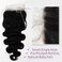5x5 Lace Closure, Ultra-Thin Invisible HD Transparent Swiss Lace Closure Pre Plucked with Baby Hair 12A Grade Brazilian Human Hair Closure Body Wave Free Part Small Single Knots 16 Inch