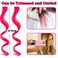12 Pieces Pink Hair Extensions Clip in for Kids Girls Curly Wavy, Party Highlights Streak Colored Synthetic Hair Extension Clips Ins, 16 Inch Hairpiece