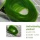 Green Colored Clip in Hair Extensions 12 Pieces Streak for Women Kids Girls, 16 Inch Wavy Curly, Party Highlights