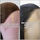 BTWTRY Black Synthetic Lace Front Wig Long Straight Jet Black Lace Front Synthetic Wig Pre Plucked Natural Hairline Glueless Heat Resistant Fiber Hair Wig for Fashion Women (Black)