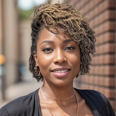 QVR Afro Kinkys Bulk Human Hair for Dreadlock Extensions Repair Locs Gold Color 10inch 3 Packs 150 Grams, QVR Human Hair for Spring Twist Mini Twist