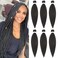 Dark Brown Pre Stretched Braiding Hair 28 Inch Color 2 Braids Hair Extensions 6 Packs Soft Professional Hot Water Setting Hair Extensions for Braids Yaki Straight Texture Kinky Braiding Hair