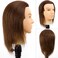Male Mannequin Head with 100% Human Hair, 8Inch 3B#, PVC Material, Cosmetology Education Focus