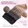Halo Hair Extensions - Halo Hair Extensions Real Human Hair Transparent Headband Adjustable Size Removable Secure，Halo Extensions Real Human Hair, #T1B-8P/60 80g18Inch