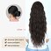 Ponytail Extension,26 Inch Curly Drawstring Ponytail Extension for Women Long Wavy Fake Pony Tails Hair Extensions Synthetic Hairpiece for Women Daily Use-Dark Brown