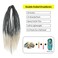 20" Double Ended Dreadlock Extensions 15 Strands 1B/Blonde DE Soft Synthetic Handmade Braid Dread Extensions