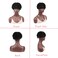 6 Inch Dreadlock Hair Topper Wig with Clips in Short Synthetic Dreadlocks Hair Pieces Toupee For Men and Women Topper Wiglets Hairpieces for Thinning Hair (1B/0906)