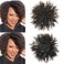 6 inch Dreadlock Hair Topper With Clips in for Women Synthetic Dreadlocks Hair Pieces Dreads Wig Black Toupee Dreads Hair Toppers Wiglets Hairpieces for Black Men With Thinning Hair