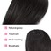 Dsoar Side Bangs Clip in Bangs Real Human Hair Bang Natural Clip on Side Bang Straight Fringe Hair Extension(Natural Black)