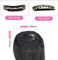 Dsoar 2PCS Wave Side Bang Clip in Bangs Real Human Hair Wave Fringe Hair Extensions(Jet Black)
