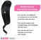Dsoar 2PCS Wave Side Bang Clip in Bangs Real Human Hair Wave Fringe Hair Extensions(Jet Black)