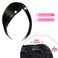 Dsoar Thick Side Bang Clip in Bangs Real Human Hair Bang Natural Clip on Side Bangs Straight Fringe Hair Extensions(Natural Color,with Temples)
