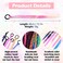 8 Pieces Colored Braids Hair Extensions with Rubber Bands, Rainbow Twist Braid Rope Synthetic Hairpieces Ponytail Hair Accessories for Women Kids Girls Headbands Party Highlights Cosplay Dress Up