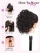 Isaic Ponytail Extension 8 Inch Short Wavy Curly Ponytails Drawstring Ponytail for Black Women Natural Black Pony Tails Hair Extensions Synthetic Hairpiece For Daily Use