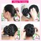 HANNE Hair Buns Hair Pieces for Women Fake Hair Bun Extension Hair Chignon Pony Tail Bun Artificial Synthetic Tress Claw In Ponytail Hair Extension Women's Hairpiece (Natural Black)