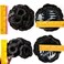 HANNE Hair Buns Hair Pieces for Women Fake Hair Bun Extension Hair Chignon Pony Tail Bun Artificial Synthetic Tress Claw In Ponytail Hair Extension Women's Hairpiece (Natural Black)