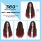 Ebingoo 34'' Braided Wigs for Black Women Lace Front + Wig Cap Front Goddess Locs Wig Dreadlock Wig Lace Front Cornrow Knotless Box Braided Wig Lace Faux Locs Wigs for Women Girls Daily Wear
