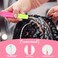 Passion Twist Crochet Hair Extensions Tool, 5Pcs Different Size Crochet Hooks for Hair, 1Pcs Edge Brush 1Pcs Bristle Hair Brush 1Pcs Rat Tail Comb 2pcs Gator Clips