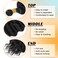 Eerya Long Curly Braiding Hair 18 Inch 2 Packs Ocean Wave Crochet Hair for Black Women Deep Wave Braiding Hair for Boho Braids (18 inch, 1B)