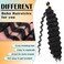 Eerya Long Curly Braiding Hair 18 Inch 2 Packs Ocean Wave Crochet Hair for Black Women Deep Wave Braiding Hair for Boho Braids (18 inch, 1B)