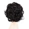 Rose bud Chignon Hairpiece Curly Bun Extensions Scrunchie Updo Synthetic Combs in Messy Bun Hair Piece for Women Dark Brown