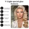 V Light Hair Extensions Kit Mini V Light Hair Extension Set With V Light Lamp*1 V light glue*2 Hair Extensions Remover*2 VLight Remover Machine*1 comb*1 clip*2 for Salon Hairstyles(White machine set)