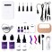 V Light Hair Extensions Kit Mini V Light Hair Extension Set With V Light Lamp*1 V light glue*2 Hair Extensions Remover*2 VLight Remover Machine*1 comb*1 clip*2 for Salon Hairstyles(White machine set)