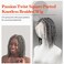 12&rdquo; Single Full Lace Wig Passion Twist - Square Parted Knotless Braided Wigs for Black Women - Synthetic HD Lace Wig with Natural Baby Hair (#51 Light Gray)