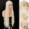 Platinum Blonde Knotless Triangle Box Braid Wig Boho Box Braided Wigs for Black Women Transparent Single Full Lace Braided Wig with Baby Hair