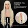 Platinum Blonde Knotless Triangle Box Braid Wig Boho Box Braided Wigs for Black Women Transparent Single Full Lace Braided Wig with Baby Hair