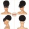 ENTRANCED STYLES Drawstring Ponytail with Bangs Afro Puff Ponytail Hair Extensions for Black Women Short Kinky Curly Puff Ponytail with Bangs Curly Clip in Wrap Updo Hairpiece