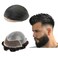 Toupee for Men Hair Pieces 10x8" Men Toupee Hollywood Human Hair Replacement System for Men Hair Prosthesis Men Hair Patch BIO Units for Men Breathable Lace with PU Hair System (#1B Off Black)