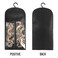 3PCS Wig Hanger - Multiple Wig Holder &amp; Storage Bags with Hook - Dust-proof Hair Extension Storage (Black)
