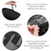 3PCS Wig Hanger - Multiple Wig Holder &amp; Storage Bags with Hook - Dust-proof Hair Extension Storage (Black)