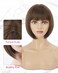 REECHO Brown Bob Wig with Bangs, 11" Short Bob Wigs Synthetic Replacement Hair Wigs for Women - Chestnut Brown