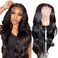 Women's Black Wig, Long Wavy Lace Hairline Wig, 26 Inch Synthetic Heat-Resistant Wig in The, Lace Front Wig for Women, Suitable for Daily Gatherings