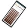 Brown Color Eyebrow Extensions EI Curl 0.10mm Mix4-8mm 4mm 5mm 6mm 7mm 8mm for Salon Use Only (Brown Mix4-8mm 0.10 EI Curl)