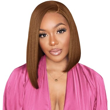 Brown Bob Wig Human Hair 13x4 HD Lace Front Wigs Short Bob Wig for Black Women 180% Density 12 Inch