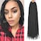 16 Inch Box Braid Crochet Hair,Crochet Box Braids,Crochet Braids Box Braids,Crochet Box Braids Pre Looped,1CM In Diameter 3X 100% Synthetic Hair Extensions(132 Strands,1B#)
