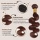 Chocolate Brown Body Wave Human Hair Bundles 18 20 22 Inch Soft Thick Bundles