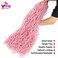 36 inch New Pink Faux Locs Crochet Hair 6 Packs Most Natural Soft Lcos Crochet Hair New Crochet Faux Locs Hair Synthetic Crochet Hair for Black Women (36inch,6packs,Pink)