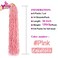 36 inch New Pink Faux Locs Crochet Hair 6 Packs Most Natural Soft Lcos Crochet Hair New Crochet Faux Locs Hair Synthetic Crochet Hair for Black Women (36inch,6packs,Pink)