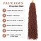 Soft Locs 26 Inch Crochet Hair 7 Packs Faux Locs Crochet Hair Pre Looped Synthetic Curly Soft Faux Locs Crochet Hair Extension Goddess Locs Crochet Braids (26 Inch (Packs of 7), 350#)