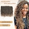 18Inch 8 Packs Crochet Hair, Goddess Faux Locs Crochet Hair,Extensions Crochet Hair for Black Women,Boho Crochet Locs with Curly Ends （T/27#)