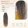 18Inch 8 Packs Crochet Hair, Goddess Faux Locs Crochet Hair,Extensions Crochet Hair for Black Women,Boho Crochet Locs with Curly Ends （T/27#)