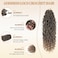 18Inch 8 Packs Crochet Hair, Goddess Faux Locs Crochet Hair,Extensions Crochet Hair for Black Women,Boho Crochet Locs with Curly Ends （T/27#)