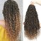 18Inch 8 Packs Crochet Hair, Goddess Faux Locs Crochet Hair,Extensions Crochet Hair for Black Women,Boho Crochet Locs with Curly Ends （T/27#)